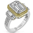 Load image into Gallery viewer, Simon G. 3.07 Carat Right Hand Halo Diamond &quot;Mosaic&quot; Ring
