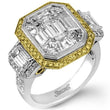 Load image into Gallery viewer, Simon G. 4.81 Carat Right Hand Halo Diamond &quot;Mosaic&quot; Ring
