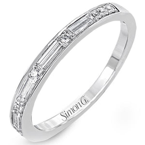 Simon G. Baguette Diamond Wedding Ring
