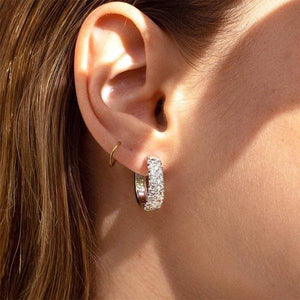 Simon G. Classic Pave Diamond Huggie Earrings