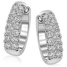Load image into Gallery viewer, Simon G. Classic Pave Large Diamond Huggie Earrings
