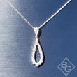 Load image into Gallery viewer, Simon G. Contemporary Bezel Set Teardrop Diamond Pendant

