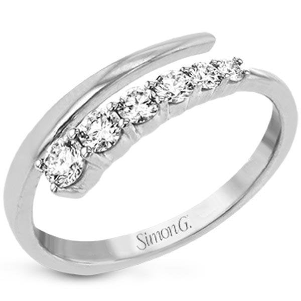 Simon G. Contemporary Bypass Twist Diamond Ring