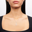 Load image into Gallery viewer, Simon G. Contemporary Harmonie Bezel Set Teardrop Diamond Pendant
