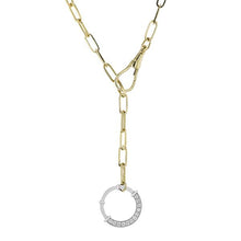 Load image into Gallery viewer, Simon G. Contemporary Paperclip Circle Diamond Necklace
