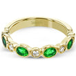 Load image into Gallery viewer, Simon G. Emerald and Diamond Stackable Ring
