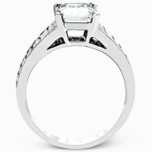 Load image into Gallery viewer, Simon G. Emerald Cut Diamond Baguette Engagement Ring
