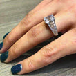 Load image into Gallery viewer, Simon G. Emerald Cut Diamond Baguette Engagement Ring
