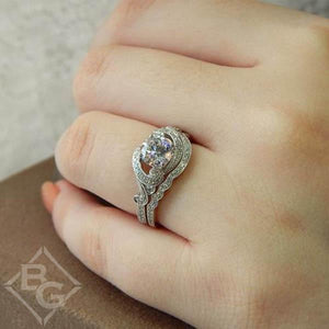 Simon G. Filigree Antique Style Diamond Engagement Ring