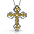 Load image into Gallery viewer, Simon G. Heavenly Faith Diamond Cross
