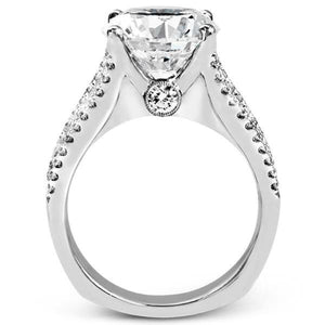 Simon G. Large Center "Cathedral Style" Diamond Engagement Ring