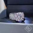 Load image into Gallery viewer, Simon G. Large Center &quot;Cathedral Style&quot; Pave Set Diamond Engagement Ring
