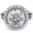 Load image into Gallery viewer, Simon G. Large Center Diamond Double Halo Engagement Ring
