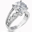 Load image into Gallery viewer, Simon G. Large Center Modern Cathedral Diamond Engagement Ring
