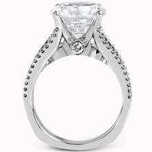 Load image into Gallery viewer, Simon G. Large Center Modern Cathedral Diamond Engagement Ring
