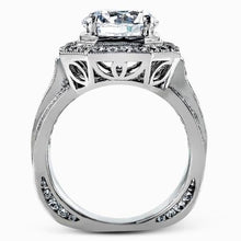 Load image into Gallery viewer, Simon G. &quot;Large Center&quot; Three Carat Diamond Halo Engagement Ring
