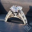 Load image into Gallery viewer, Simon G. Large Round Center Graduating Diamond Engagement Ring
