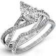 Load image into Gallery viewer, Simon G. Marquise Cut &quot;Twist&quot; Split Shank Diamond Engagement Ring

