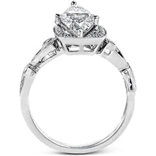 Load image into Gallery viewer, Simon G. Marquise Halo Vintage Style Floral Engagement Ring
