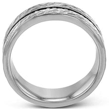 Load image into Gallery viewer, Simon G. Men&#39;s 8mm Hammered Black Diamond Wedding Band
