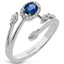 Load image into Gallery viewer, Simon G. Modern Enchantment Blue Sapphire Multi-Layer Ring
