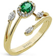 Load image into Gallery viewer, Simon G. Modern Enchantment Green Emerald Multi-Layer Ring

