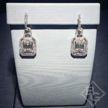 Load image into Gallery viewer, Simon G. &quot;Mosaic&quot; Diamond Dangle Baguette Earrings
