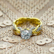 Load image into Gallery viewer, Simon G. Organic Style Intertwining Twist Diamond Engagement Ring
