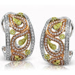 Load image into Gallery viewer, Simon G. &quot;Paisley&quot; Diamond Earrings Featuring Yellow &amp; White Diamonds
