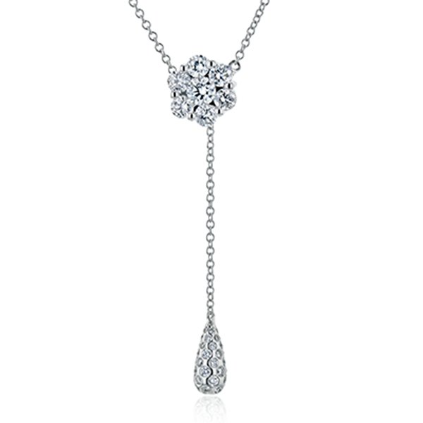 Simon G. Pave Diamond Dangle Necklace