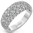 Load image into Gallery viewer, Simon G. Pave Diamond Three Row Right Hand Ring

