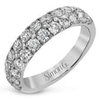 Load image into Gallery viewer, Simon G. Pave Diamond Two Row Right Hand Ring
