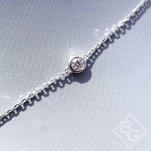 Simon G. Rose & White Gold Contemporary Style Diamond Necklace