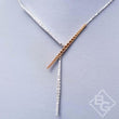 Load image into Gallery viewer, Simon G. Rose &amp; White Gold Contemporary Style Diamond Necklace
