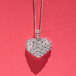 Load image into Gallery viewer, Simon G. Round Cut Bezel Set Diamond Heart Pendant
