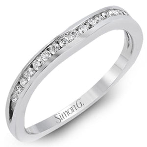 Simon G. Round Cut Channel Set Diamond Wedding Ring
