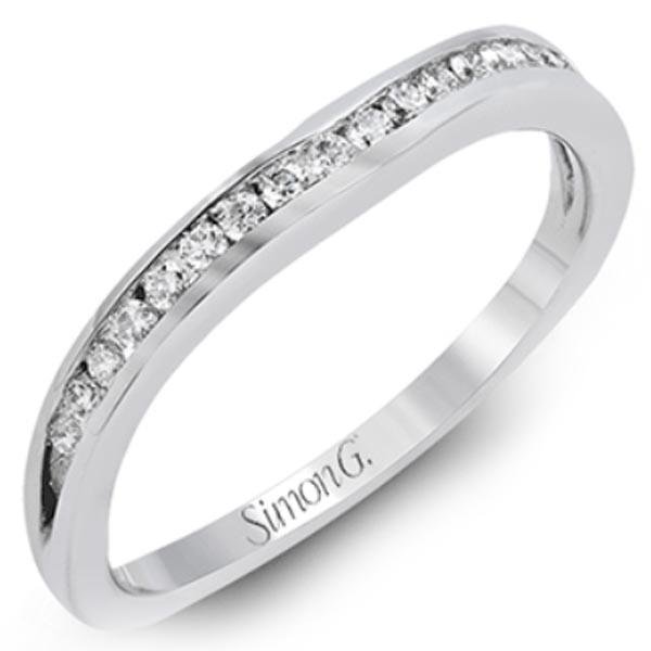 Simon G. Round Cut Channel Set Diamond Wedding Ring