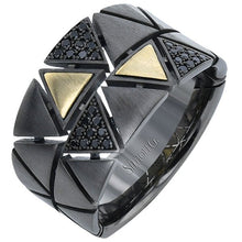 Load image into Gallery viewer, Simon G. Ruthenium Black Diamond Contemporary Ring
