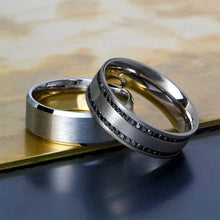 Load image into Gallery viewer, Simon G. Satin Finished Wedding Band with High Polished Edges
