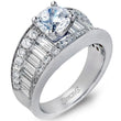 Load image into Gallery viewer, Simon G. &quot;Simon Set&quot; Baguette Diamond Engagement Ring
