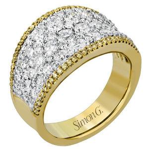 Simon G. "Simon Set" Two Tone Diamond Ring