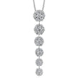Load image into Gallery viewer, Simon G. Six Station Tapered Diamond Cluster Pendant

