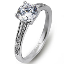 Load image into Gallery viewer, Simon G. Tapered Baguette Diamond Engagement Ring
