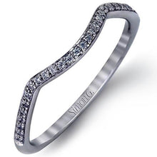 Load image into Gallery viewer, Simon G. Twist Curved Diamond Wedding Band

