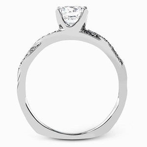 Simon G. Twist Diamond Engagement Ring
