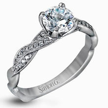 Load image into Gallery viewer, Simon G. Twist Diamond Engagement Ring
