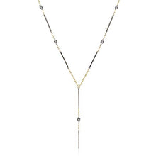 Load image into Gallery viewer, Simon G. Two-Tone Diamond &quot;Y&quot; Necklace
