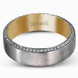 Load image into Gallery viewer, Simon G. Two-Tone Gold Diamond Eternity Wedding Band
