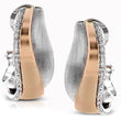 Load image into Gallery viewer, Simon G. Two-Tone Gold Diamond &quot;Swish&quot; Earrings

