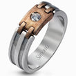 Load image into Gallery viewer, Simon G. Two-Tone Gold Diamond Wedding Band
